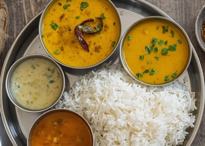 Homemade rice daal